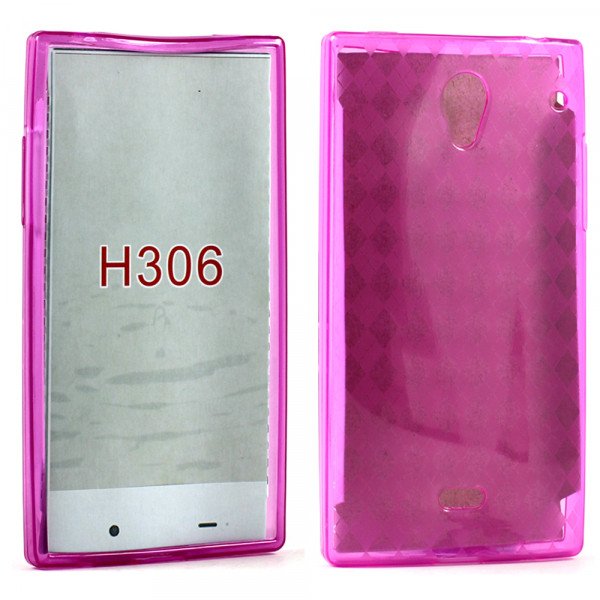 Wholesale Sharp Aquos Crystal H306 Soft TPU Gel Case (Hot Pink)